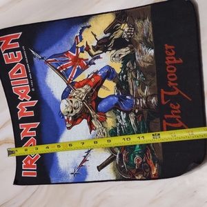 Iron Maiden (the Trooper) vintage large hair metal patch very rare